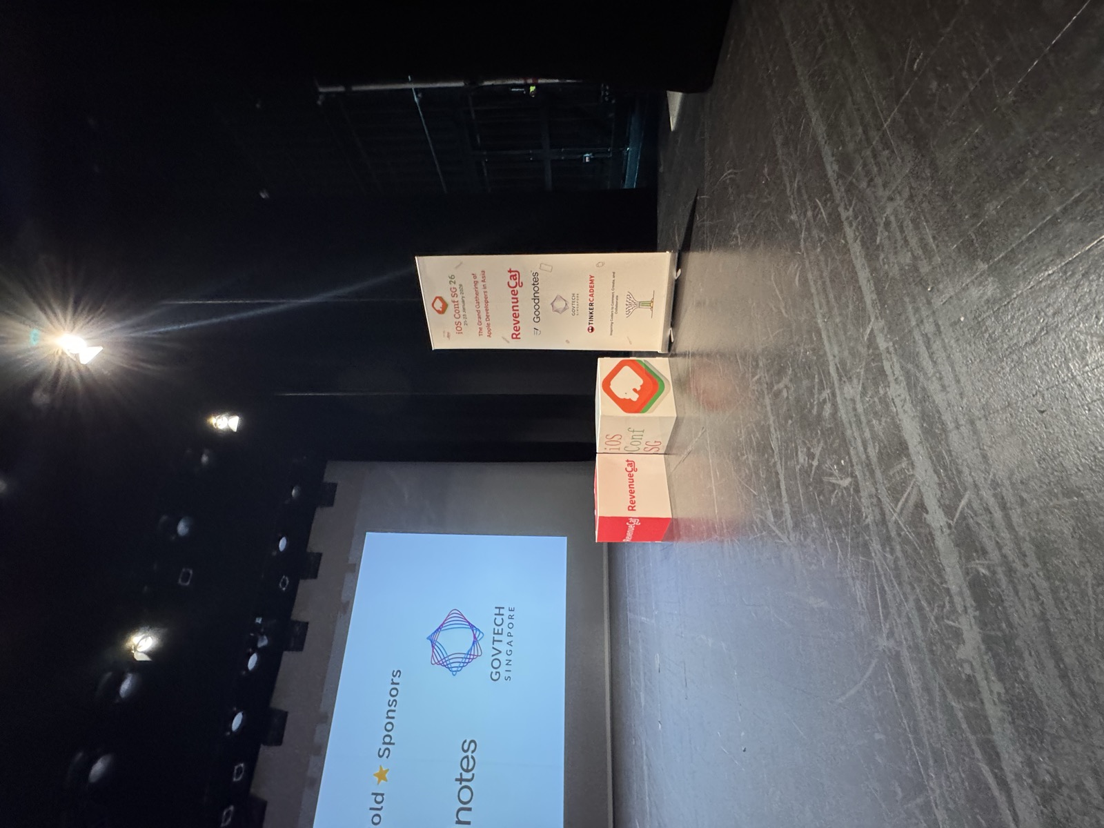 The iOS Conf SG stage in Singapore.